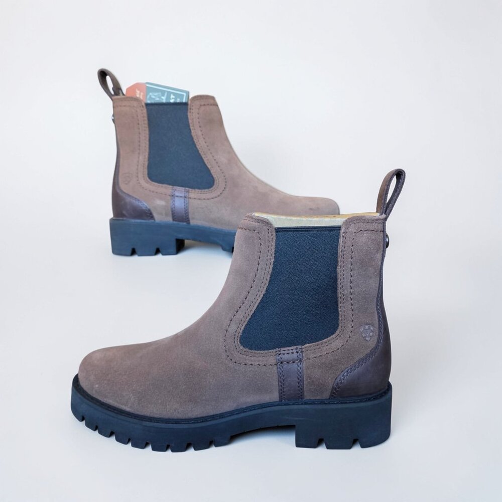 Ariat Wexford Lug H2O Waterproof Chelsea Boots Women's 8 Dark Earth DRYShield - Picture 6 of 16